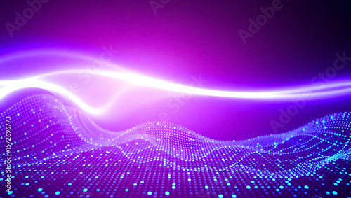 Electric Wave: An eye-catching, close-up visual representing electric waves, conveying energy and innovation