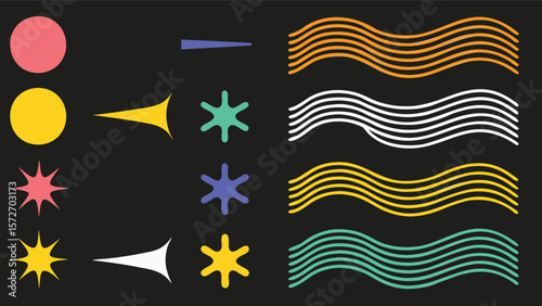 abstract vector background with stars