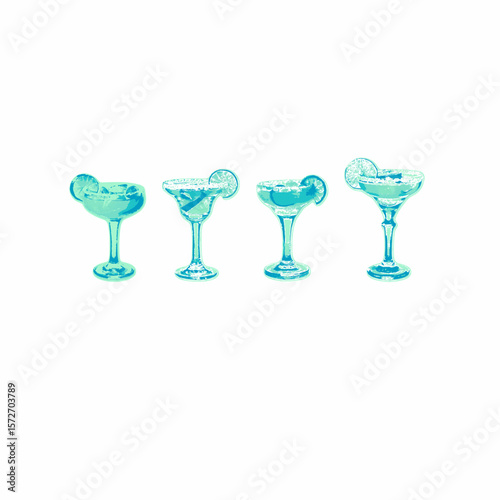 Martini Drink vector illustration.