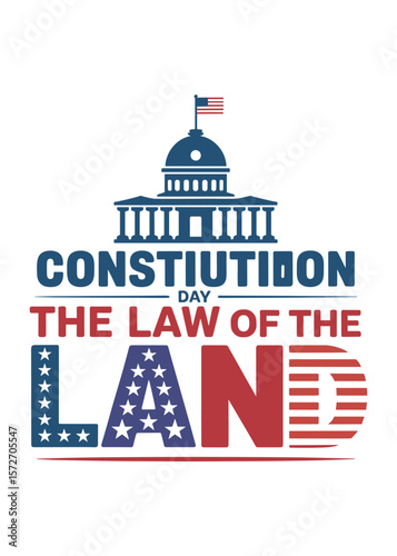 Typography T-Shirt Design On Constitution Day Quote