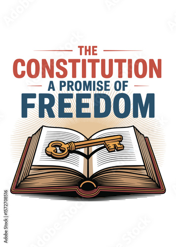 Minimalist Constitution Day Quote Typography T-Shirt Design