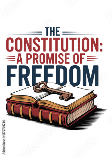 Minimalist Constitution Day Quote Typography T-Shirt Design