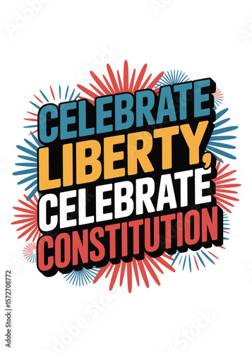 Minimalist Constitution Day Quote Typography T-Shirt Design