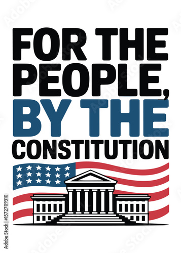 Minimalist Constitution Day Quote Typography T-Shirt Design