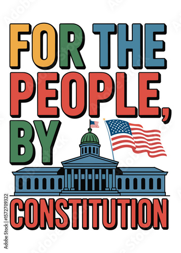 Minimalist Constitution Day Quote Typography T-Shirt Design