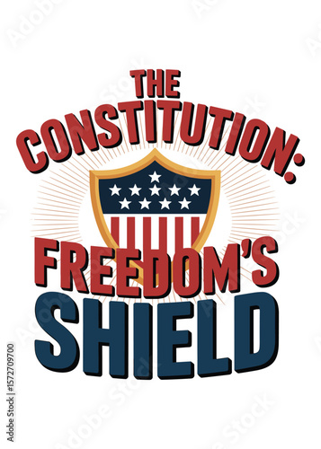 Constitution Day Quote Typography T-Shirt Design