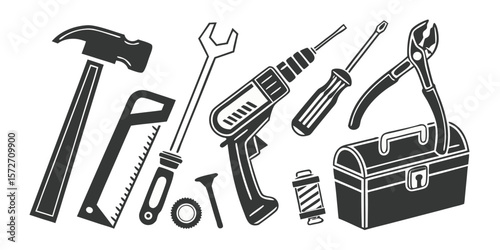 Collection of Various Tools and Toolbox in vector