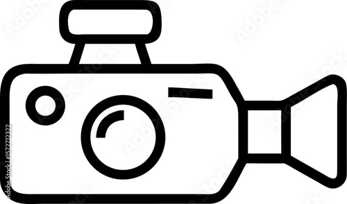 camera icon on white background