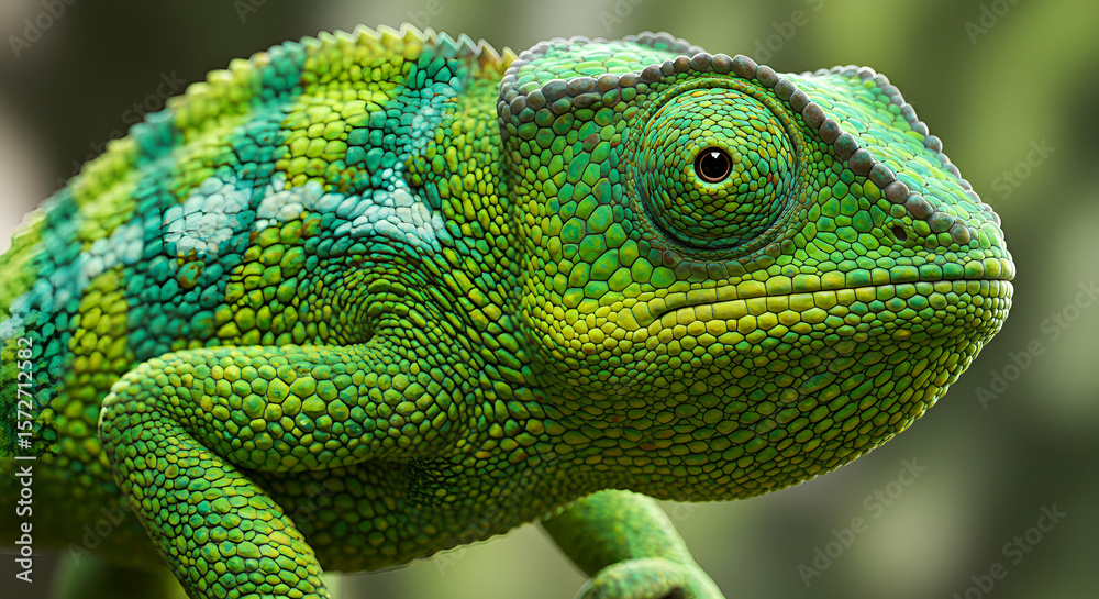 Obraz premium chameleon on a branch