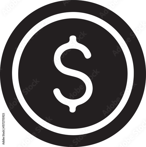 Blue 3D dollar sign icon business question mark design illustration