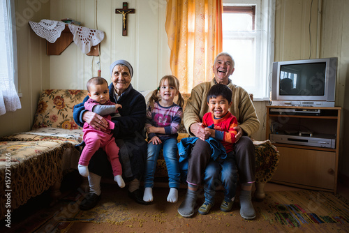 family at home