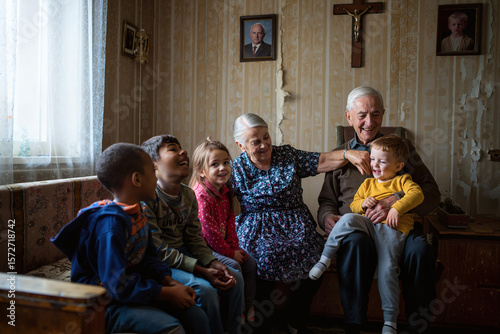 family at home
