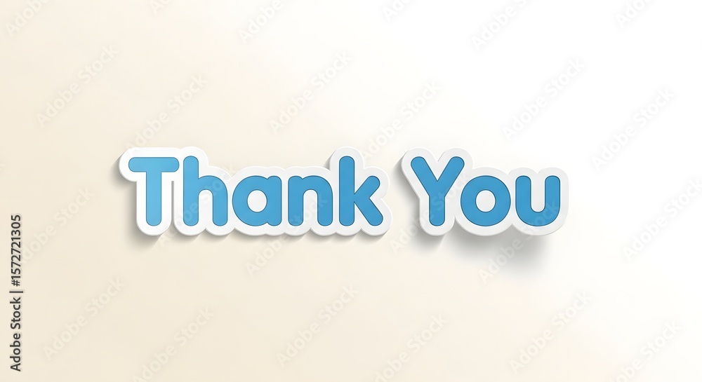 Thank You Message Blue Letters Illustration Thank You Message Blue Letters Illustration