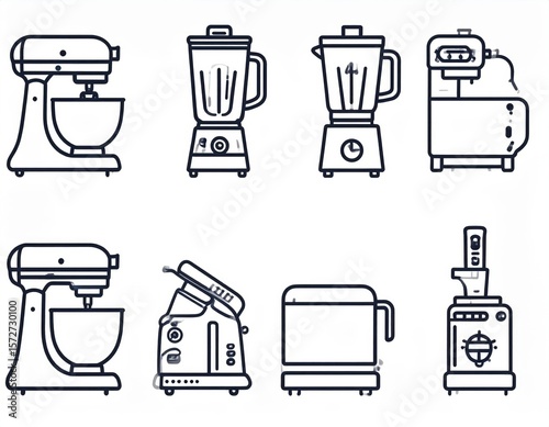Collection Of Simple Kitchen Appliances