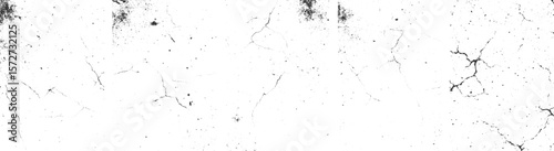 Grunge black on a white Cracked soil texture transparent background, 