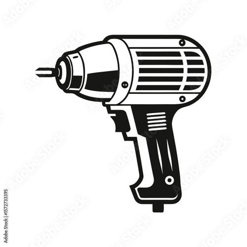 electric impact wrench tool with airflow vents closeup