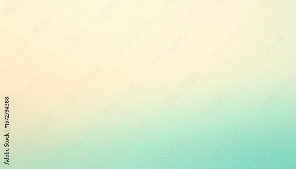 Fototapeta premium Dual-tone horizontal gradient transitioning from soft mint to sandy beige, styled with smooth texture depth