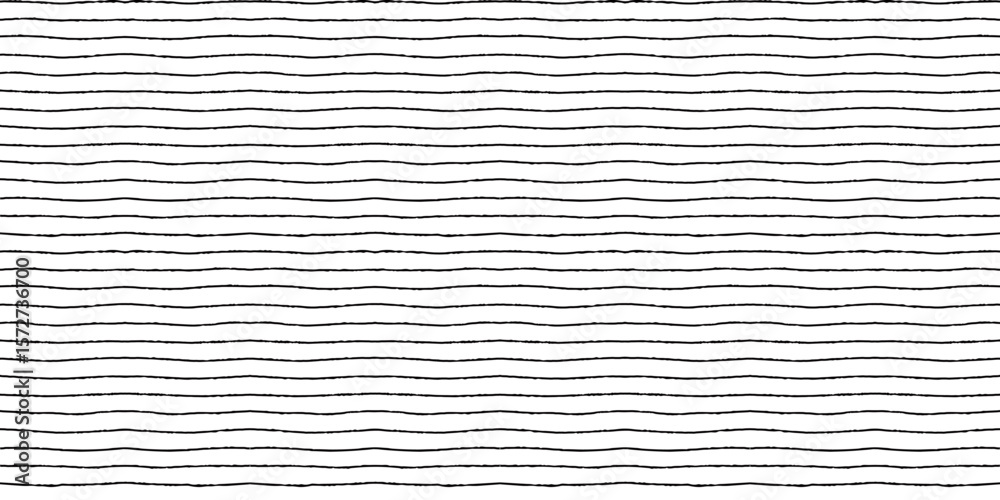 Fototapeta premium lined seamless pattern with hand drawn pencil textured thin stripes. Simple background in black and white colors. Bright abstract vector seamless wallpaper.