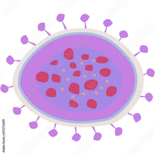 Tuberculosis Bacteria. Microbe icon vector image. Can be used for Tuberculosis.