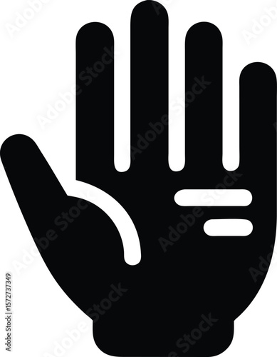 Hand icon. illustration on white background