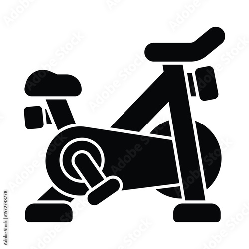 Stationary bike Vector Icon which can easily modify or edit