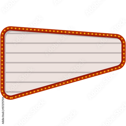 Retro Theater Sign. Retro lightboxes, cinema signs or billboard signage. Vector movie theater light frames. Retro lightboxes and signboards for circus show, Vegas casino club, vintage light bulb boxes