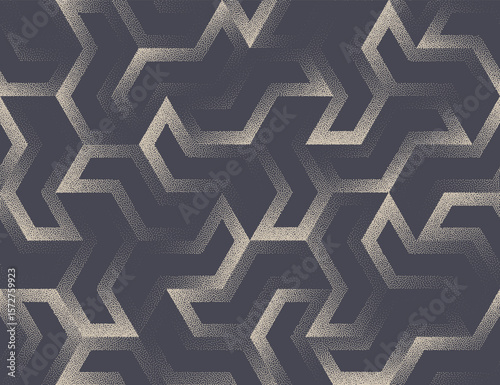 Eye catching stylish seamless pattern trend dotted abstract vector background. Geometric halftone art illustration for modern textile print. Grainy textured endless graphical abstraction for wallpaper