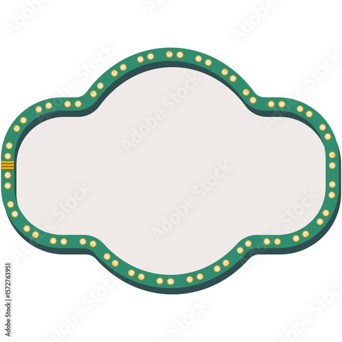Retro Theatre Frame. Creative vector illustration of retro light bulb frame set isolated on transparent background. Art design shiny banner decoration curtains. Abstract concept graphic theatre billbo