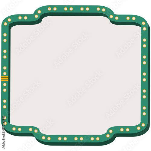 Retro Theatre Frame. Creative vector illustration of retro light bulb frame set isolated on transparent background. Art design shiny banner decoration curtains. Abstract concept graphic theatre billbo