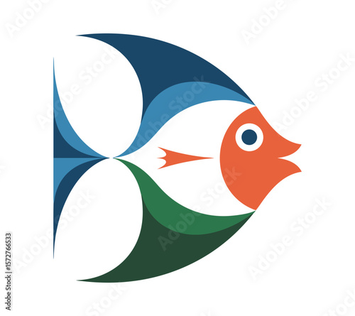aquarium fish On White Background