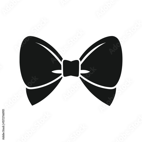 american bowtie vector black silhouette illustration