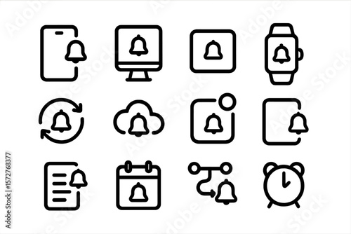 Notification alert icons for digital devices and applications