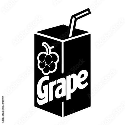 illustration of a bottle of grape juice