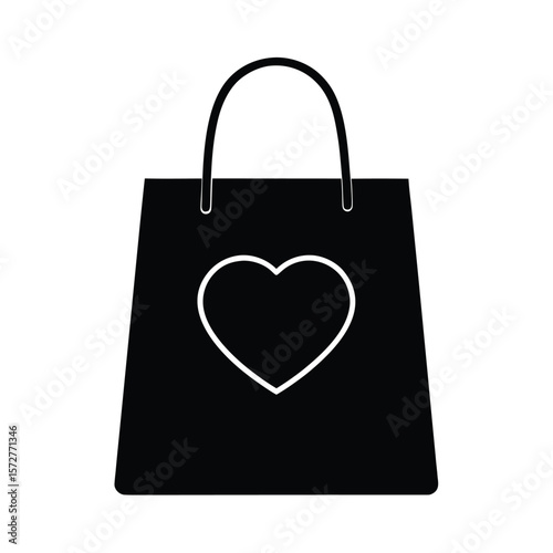 shopping bag with heart