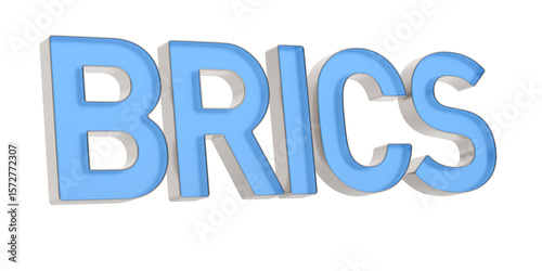 BRICS on white background. ...
