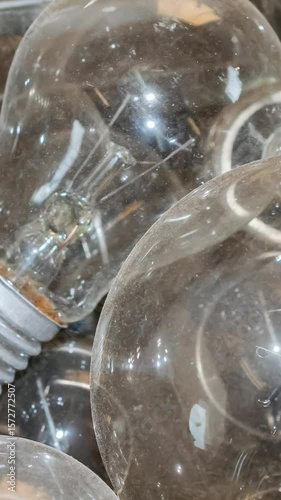 old burnt bulbs. background or texture