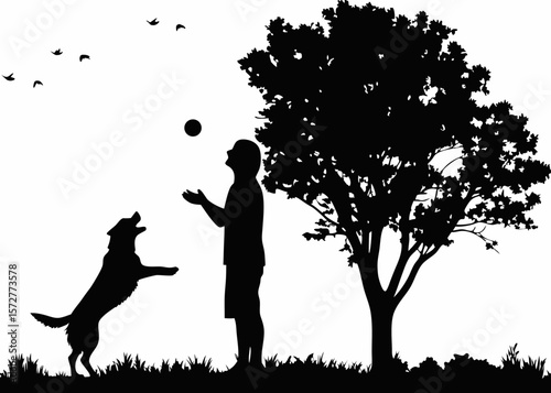 Celebratory human silhouette - a vibrant pose representing joy, dance, motion, and cheerful energy ideal for lifestyle or positivity-themed designs.