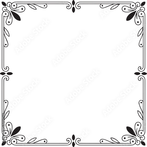 Elegant and intricate frame design transparent png vector