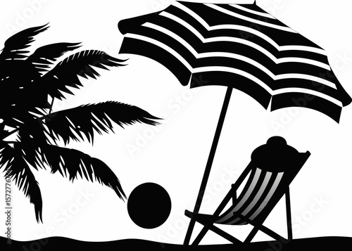 Minimalist black and white sticker showing relaxed trader after a winning stock market day – ideal for finance-themed humor