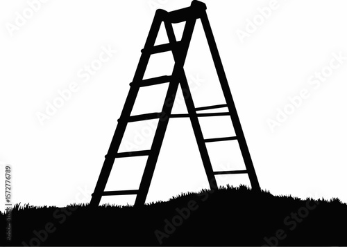 Sharp minimalist black and white finance vector sticker – perfect for traders who love technical analysis and clean design
