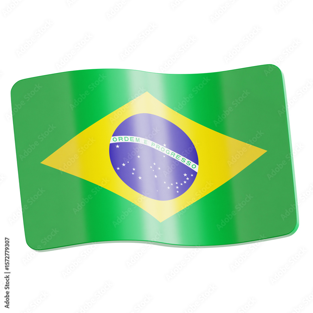 Obraz premium Brazil 3D Ilustration