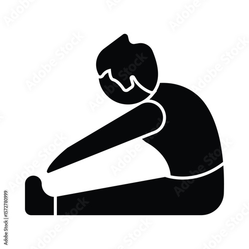 Stretching Vector Icon which can easily modify or edit