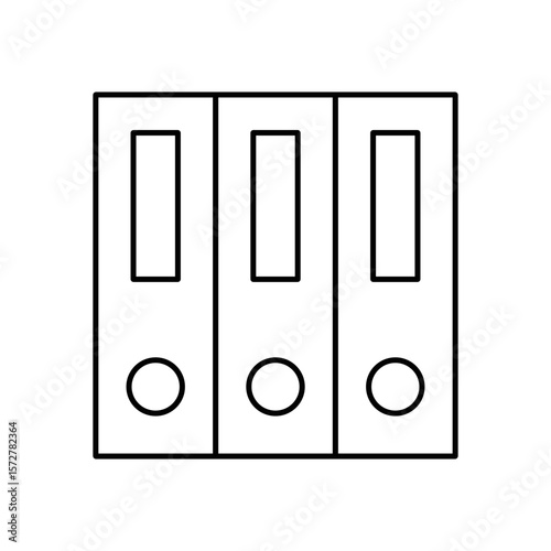 Office File Folders Icon Vector. File Folders Logo.