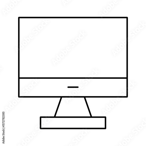 Office Monitor Icon Vector. Monitor Logo