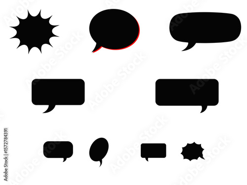 Speech bubble vector collection for social media and comic book designs