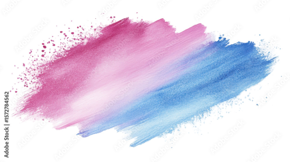 Title: Dreamy Watercolor Pastel Pink and Tranquil Sky Blue Blend on Clean White Background Title: Dreamy Watercolor Pastel Pink and Tranquil Sky Blue Blend on Clean White Background
