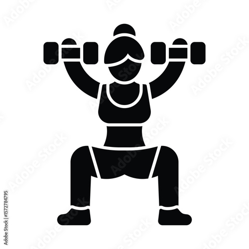 Physical exertion Vector Icon which can easily modify or edit