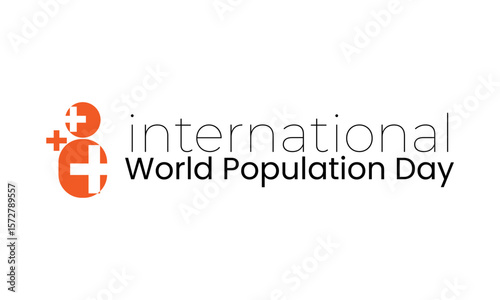 World Population Day Background Design – Minimalist Awareness Poster