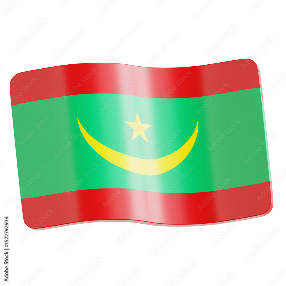 Obraz premium Mauritania 3D Ilustration