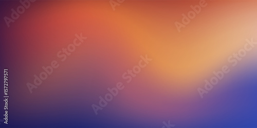 Distinctive abstract mesh blur background with a visually striking wave pattern in a refined palette of blue, white, and orange, a versatile design element
